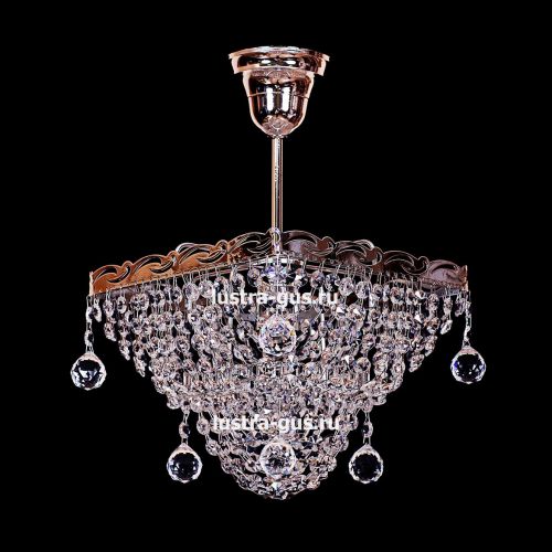 Люстра Квадрат 1 лампа с подвесом в Симферополе Гусь Хрустальный