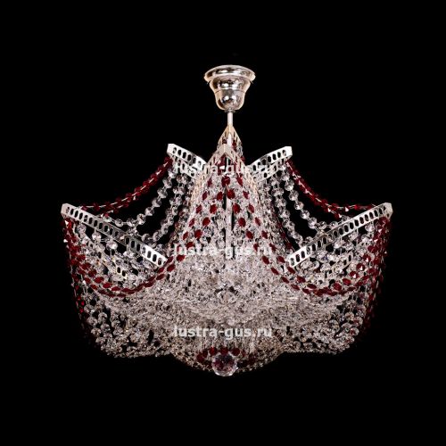 Люстра Лилия №4 цветная в Симферополе Гусь Хрустальный