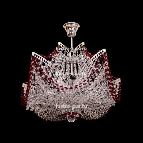 Люстра Лилия №4 цветная в Симферополе Гусь Хрустальный