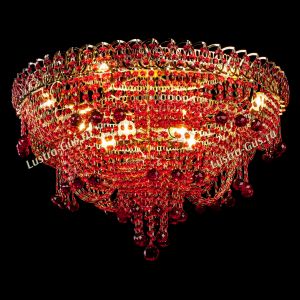 Люстра Водопад Софья красная в Симферополе отзыв и фото покупателя