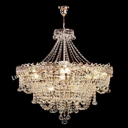 Люстра Водопад Софья с подвесом в Симферополе Гусь Хрустальный