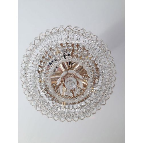 Люстра Водопад с подвесом  в Симферополе Гусь Хрустальный