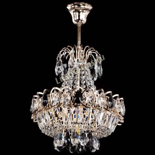 Люстра Ника 1 лампа черная в Симферополе Гусь Хрустальный