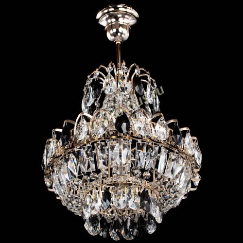 Люстра Ника 1 лампа черная в Симферополе Гусь Хрустальный