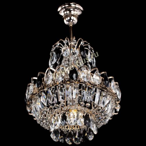 Люстра Ника 1 лампа черная в Симферополе Гусь Хрустальный