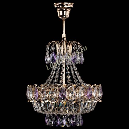 Люстра Ника 1 лампа фиолетовая в Симферополе Гусь Хрустальный