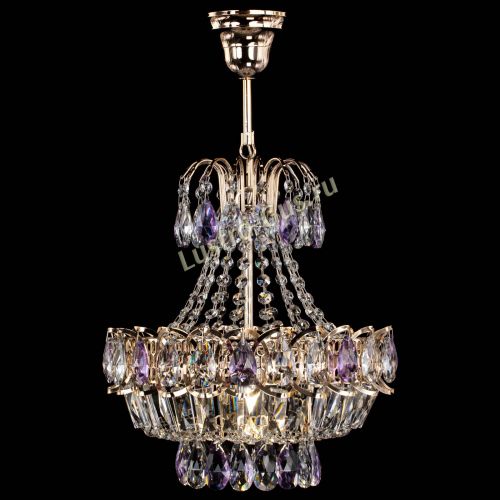 Люстра Ника 1 лампа фиолетовая в Симферополе Гусь Хрустальный