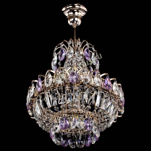 Люстра Ника 1 лампа фиолетовая в Симферополе Гусь Хрустальный