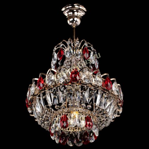 Люстра Ника 1 лампа красная в Симферополе Гусь Хрустальный