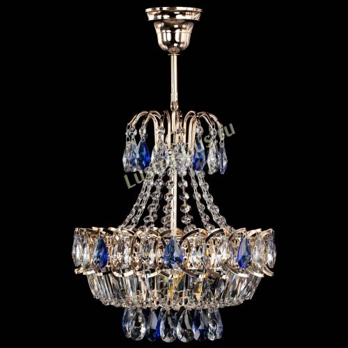 Люстра Ника 1 лампа синяя в Симферополе Гусь Хрустальный