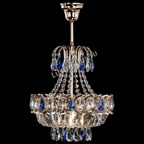 Люстра Ника 1 лампа синяя в Симферополе Гусь Хрустальный