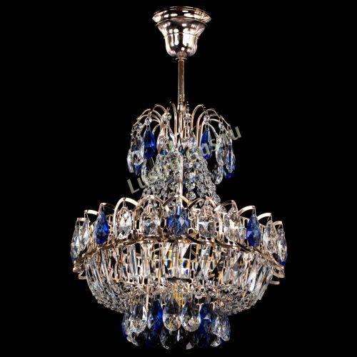 Люстра Ника 1 лампа синяя в Симферополе Гусь Хрустальный