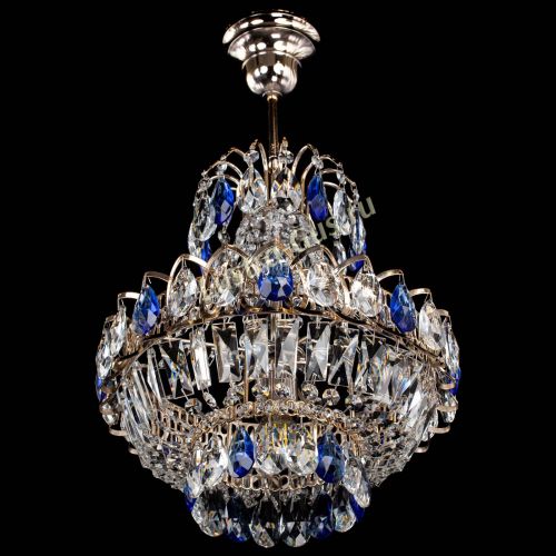 Люстра Ника 1 лампа синяя в Симферополе Гусь Хрустальный