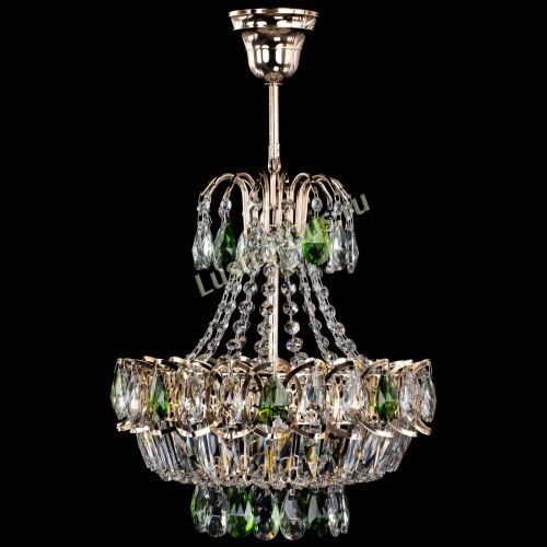 Люстра Ника 1 лампа зеленая в Симферополе Гусь Хрустальный