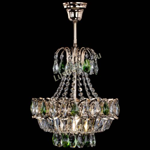 Люстра Ника 1 лампа зеленая в Симферополе Гусь Хрустальный