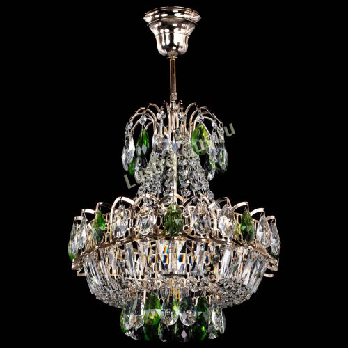 Люстра Ника 1 лампа зеленая в Симферополе Гусь Хрустальный