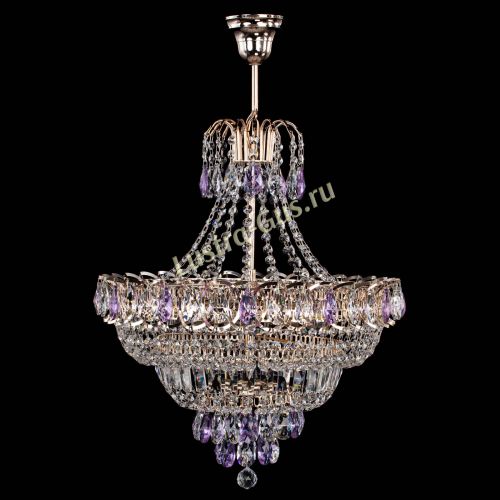 Люстра Ника подвесная Фиолетовая в Симферополе Гусь Хрустальный