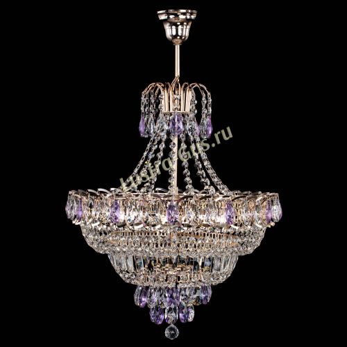 Люстра Ника подвесная Фиолетовая в Симферополе Гусь Хрустальный