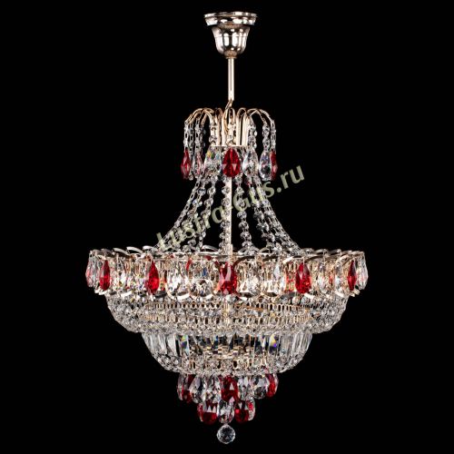 Люстра Ника подвесная Красная в Симферополе Гусь Хрустальный