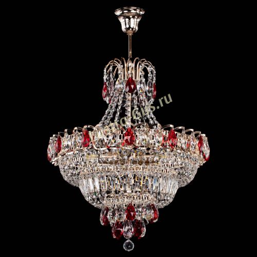 Люстра Ника подвесная Красная в Симферополе Гусь Хрустальный