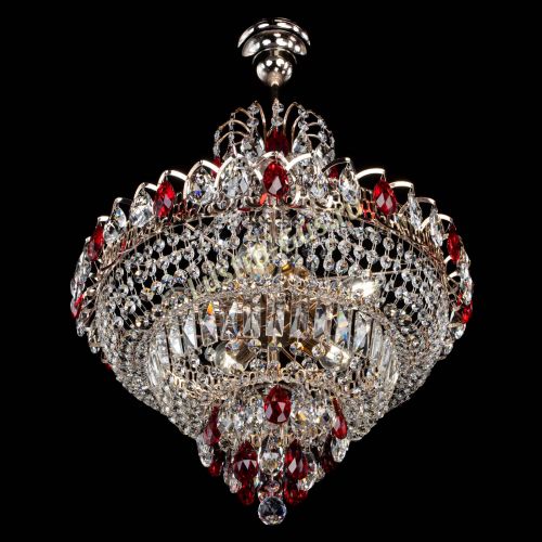 Люстра Ника подвесная Красная в Симферополе Гусь Хрустальный