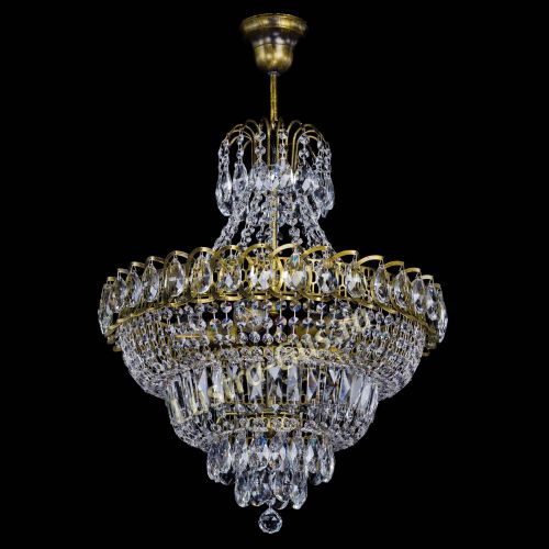 Люстра Ника №5 подвесная под бронзу в Симферополе Гусь Хрустальный