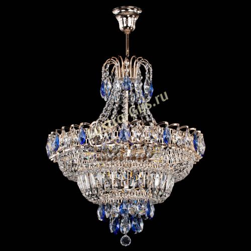 Люстра Ника подвесная Синяя в Симферополе Гусь Хрустальный