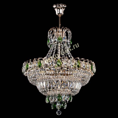 Люстра Ника подвесная Зеленая в Симферополе Гусь Хрустальный