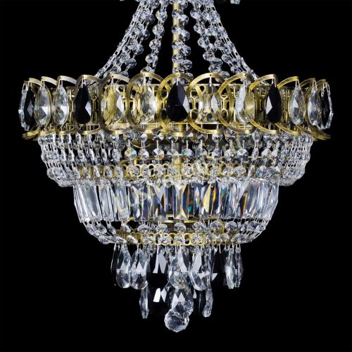 Люстра Ника подвесная Черная под бронзу в Симферополе Гусь Хрустальный