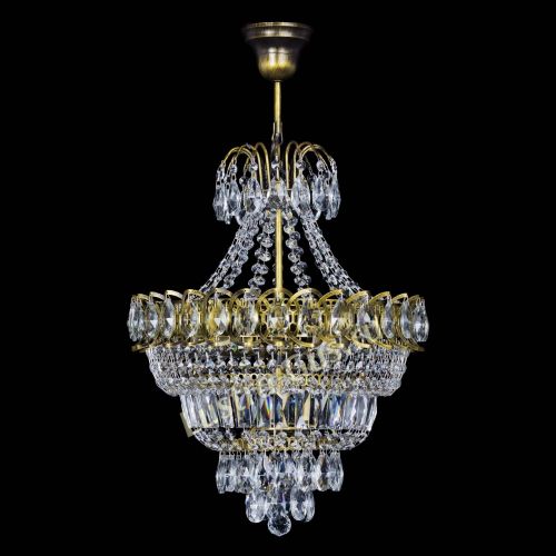 Люстра Ника подвесная под бронзу в Симферополе Гусь Хрустальный