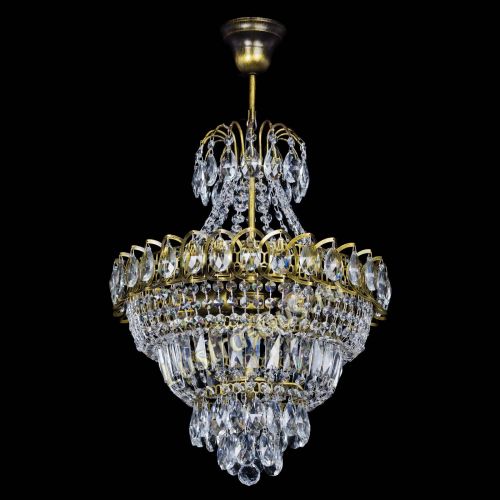 Люстра Ника подвесная под бронзу в Симферополе Гусь Хрустальный