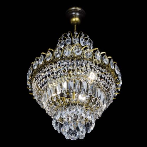 Люстра Ника подвесная под бронзу в Симферополе Гусь Хрустальный