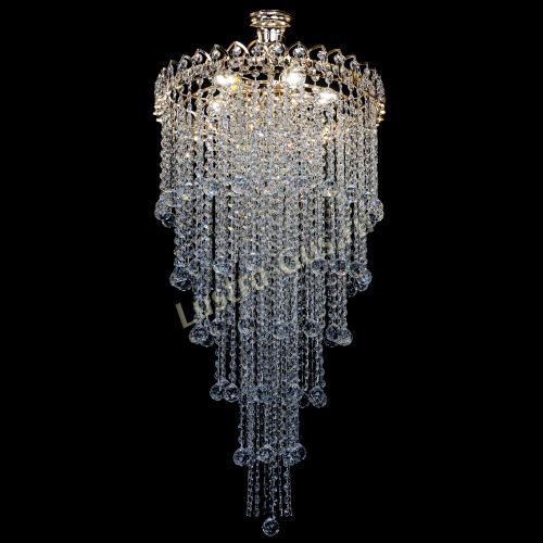 Люстра Октава длинная с подвесом в Симферополе Гусь Хрустальный