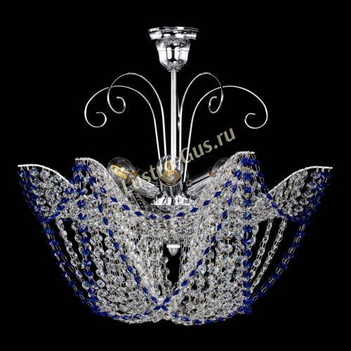 Люстра Орхидея №3 синяя в Симферополе Гусь Хрустальный