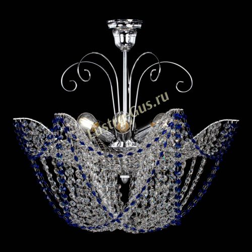 Люстра Орхидея №3 синяя в Симферополе Гусь Хрустальный