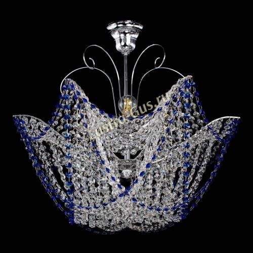 Люстра Орхидея №3 синяя в Симферополе Гусь Хрустальный