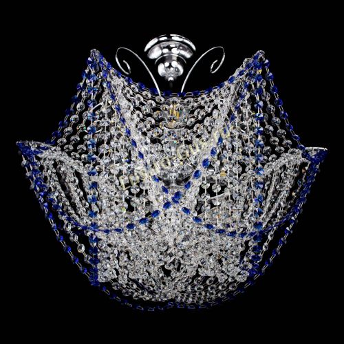 Люстра Орхидея №3 синяя в Симферополе Гусь Хрустальный