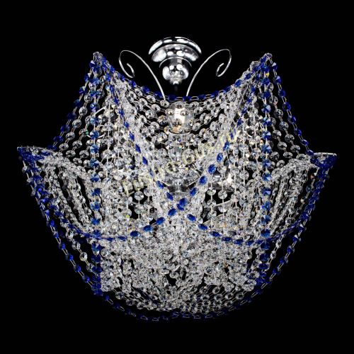 Люстра Орхидея №3 синяя в Симферополе Гусь Хрустальный