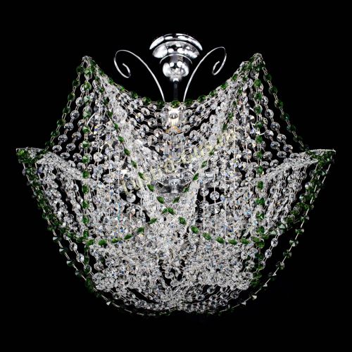 Люстра Орхидея №3 зеленая в Симферополе Гусь Хрустальный