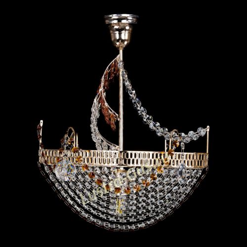 Люстра Парусник №1 чайный в Симферополе Гусь Хрустальный