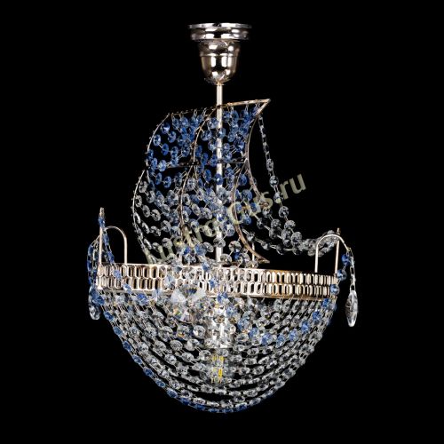 Люстра Парусник №1 синий в Симферополе Гусь Хрустальный