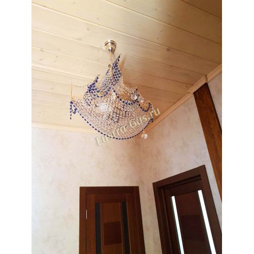 Люстра Парусник №1 синий в Симферополе Гусь Хрустальный