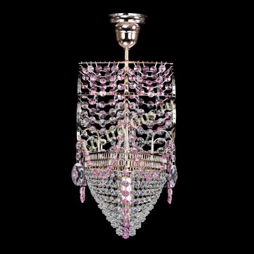 Люстра Парусник №1 розовый в Симферополе Гусь Хрустальный