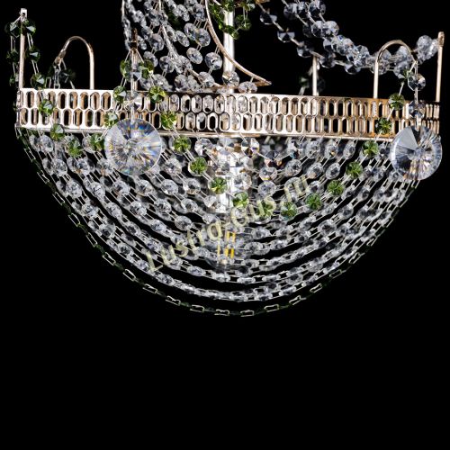 Люстра Парусник №1 зеленый в Симферополе Гусь Хрустальный