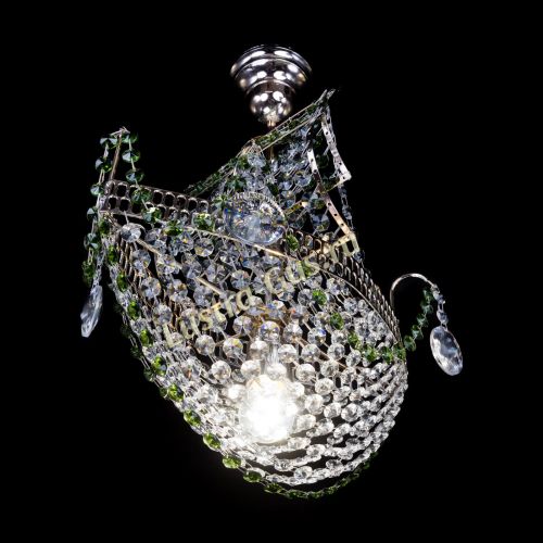 Люстра Парусник №1 зеленый в Симферополе Гусь Хрустальный