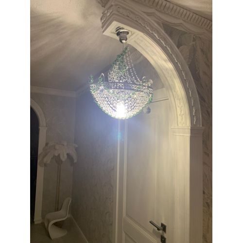 Люстра Парусник №1 зеленый в Симферополе Гусь Хрустальный