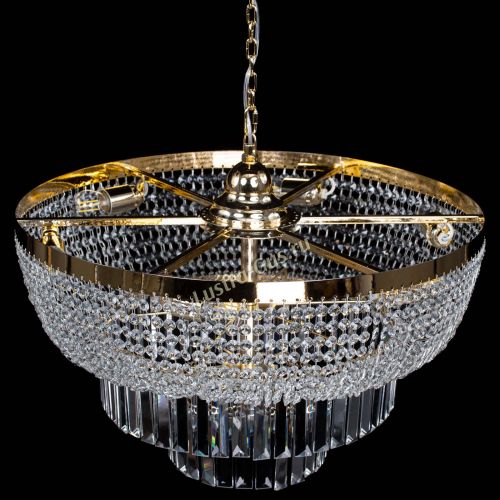 Люстра Сигма №6 с подвесом в Симферополе Гусь Хрустальный