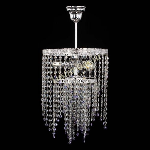 Люстра Токката Капель №3 фиолетовая в Симферополе Гусь Хрустальный