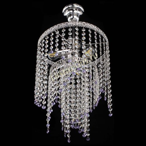 Люстра Токката Капель №3 фиолетовая в Симферополе Гусь Хрустальный