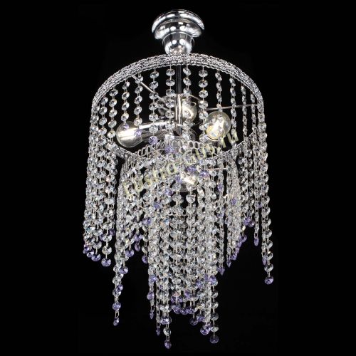 Люстра Токката Капель №3 фиолетовая в Симферополе Гусь Хрустальный